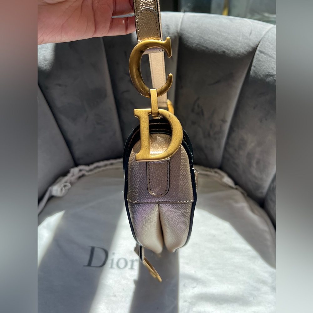 Dior saddle bag ultra rare champagne gold - Picture 6 of 15
